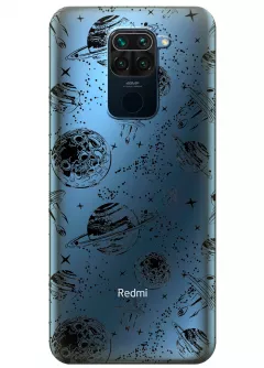 Прозрачный чехол для Xiaomi Redmi 10X - Планеты