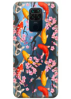 Прозрачный чехол для Xiaomi Redmi 10X - Японские рыбки