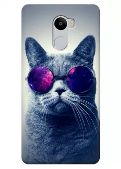 Чехол для Xiaomi Redmi 4 - Кот в очках