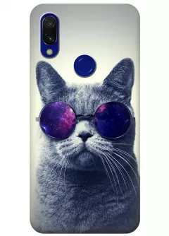 Чехол для Xiaomi Redmi 7 - Кот в очках