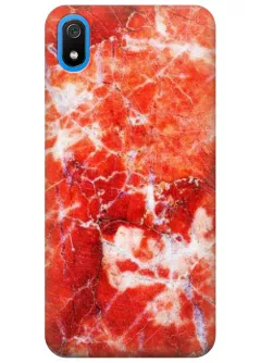 Чехол для Xiaomi Redmi 7A - Красный мрамор