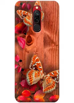 Чехол для Xiaomi Redmi 8 - Бабочки на дереве