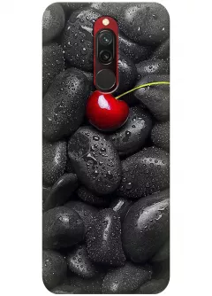 Чехол для Xiaomi Redmi 8 - Вишня на камнях