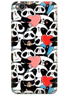 Чехол для Xiaomi Redmi Go - Милые панды