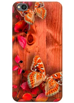 Чехол для Xiaomi Redmi Go - Бабочки на дереве