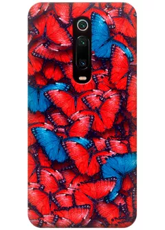 Чехол для Xiaomi Mi 9T - Красные бабочки