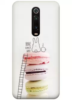 Чехол для Xiaomi Mi 9T - Зайка на макарунах