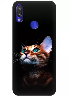 Чехол для Xiaomi Redmi Note 7 - Зеленоглазый котик