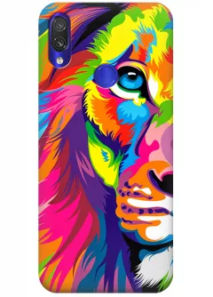 Чехол для Xiaomi Redmi Note 7 - Красочный лев