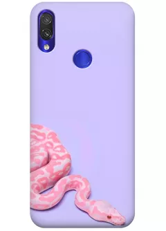 Чехол для Xiaomi Redmi Note 7S - Розовая змея