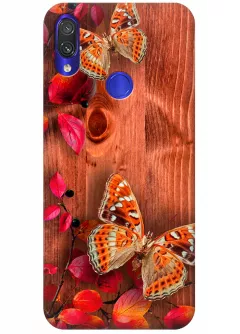 Чехол для Xiaomi Redmi Note 7 - Бабочки на дереве