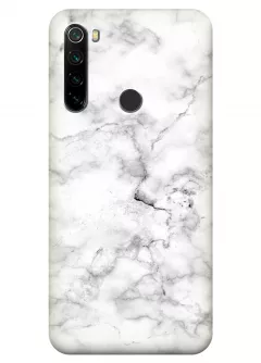 Чехол для Redmi Note 8 2021 - Белый мрамор