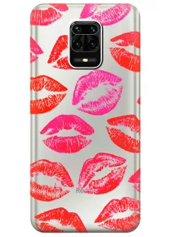 Прозрачный чехол для Redmi Note 9 Pro - Поцелуи