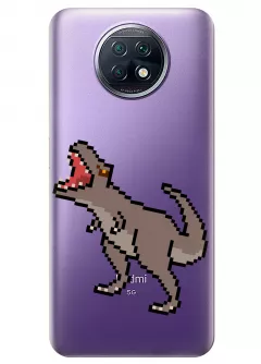 Чехол для Xiaomi Redmi Note 9T - Пиксельный динозавр