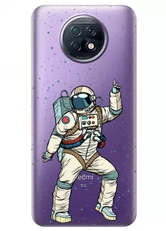 Чехол для Xiaomi Redmi Note 9T - Веселый космонавт