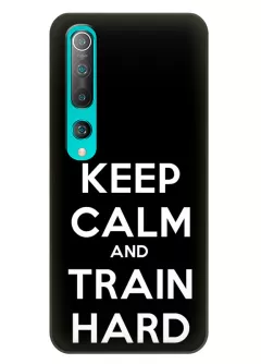 Xiaomi Mi 10 спортивный защитный чехол - Keep Calm and Train Hard