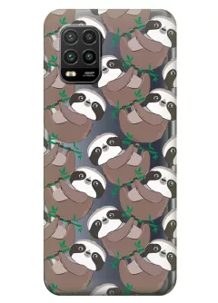Чехол для Xiaomi Mi 10 Lite с принтом - Удивленные ленивцы