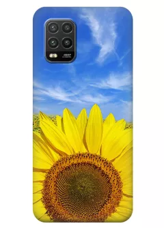 Красочный чехол на Xiaomi Mi 10 Lite с цветком солнца - Подсолнух