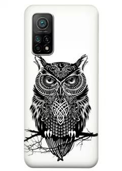 Клевый чехол для Xiaomi Mi 10T с рисунком тату совы