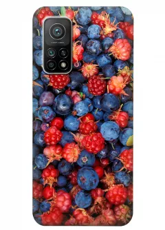 Чехол для Xiaomi Mi 10T с аппетитным фото спелых ягод