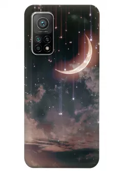 Качественный силиконовый чехол для Xiaomi Mi 10T Pro - Звездное небо
