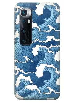 Защитный бампер для Xiaomi Mi 10 Ultra с нарисованным волнами
