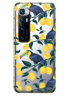 Радостный чехол для Xiaomi Mi 10 Ultra с принтом - Туканы и лимоны
