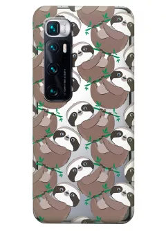 Чехол для Xiaomi Mi 10 Ultra с принтом - Удивленные ленивцы