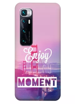 Чехол для Xiaomi Mi 10 Ultra из силикона с позитивным дизайном - Enjoy Every Moment