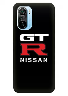 Наладка для Xiaomi Mi 11i из силикона - Nissan Ниссан логотип GTR вектор-арт