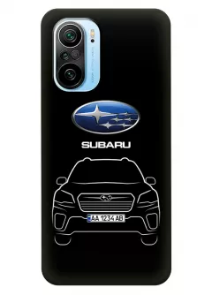 Сяоми Ми 11и чехол из силикона - Subaru Субару логотип и автомобиль машина Forester Outback XV Ascent Tribeca вектор-арт кроссовер внедорожник с номерным знаком