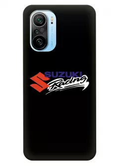 Сяоми Ми 11и чехол из силикона - Suzuki Сузукі Racing логотип крупным планом и название вектор-арт