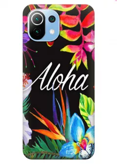 Чехол для Xiaomi Mi 11 Lite с картинкой - Aloha Flowers