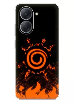Xiaomi Poco C81x чехол из силикона - Спираль Наруто