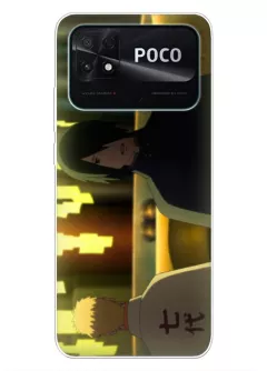 Xiaomi Poco C40 чехол с аниме силиконовый - Боруто Инь и ян