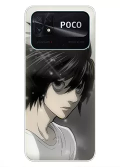 Xiaomi Poco C40 аниме чехол из силикона - Эл из Тетради смерти