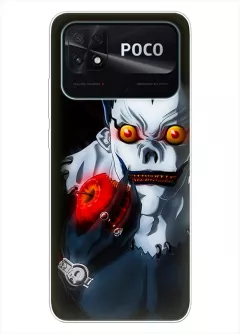 Xiaomi Poco C40 чехол из силикона с аниме принтом - Бог смерти Рюк