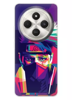Бампер для Xiaomi Poco C75 из силикона - Стрит-арт Наруто Акацуки