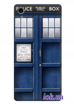 Чехол для Xperia M4 Aqua Dual - Police Box / Doctor Who