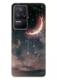 Качественный силиконовый чехол для Xiaomi Poco F4 - Звездное небо