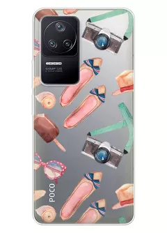 Чехол для Xiaomi Poco F4 с принтом - Женские штучки