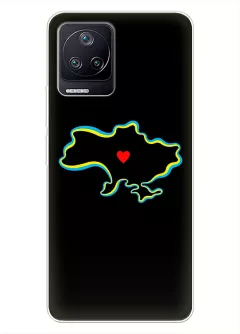 Чехол на Xiaomi Poco F4 для патриотов Украины - Love Ukraine