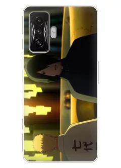 Xiaomi Poco F4 GT чехол с аниме силиконовый - Боруто Инь и ян