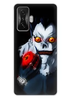 Xiaomi Poco F4 GT чехол из силикона с аниме принтом - Бог смерти Рюк