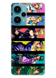 Xiaomi Poco F5 чехол из силикона - Команда JoJo