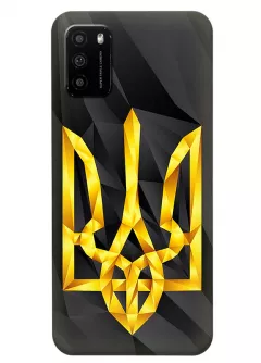 Чехол на Xiaomi Poco M3 с геометрическим гербом Украины