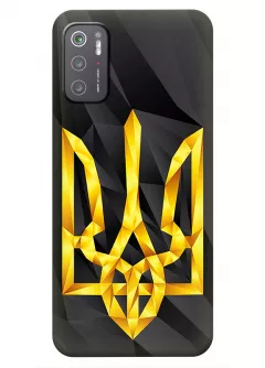 Чехол на Xiaomi Poco M3 Pro с геометрическим гербом Украины