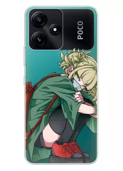 Чехол для Xiaomi Poco M6 Pro из прозрачного силикона - My Hero Academia Химико Тога