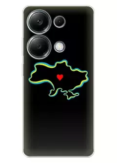 Чехол на Xiaomi Poco M6 Pro 4G для патриотов Украины - Love Ukraine