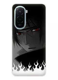 Аниме чехол для Xiaomi Poco M7 4G из силикона - Наруто Итачи в огне